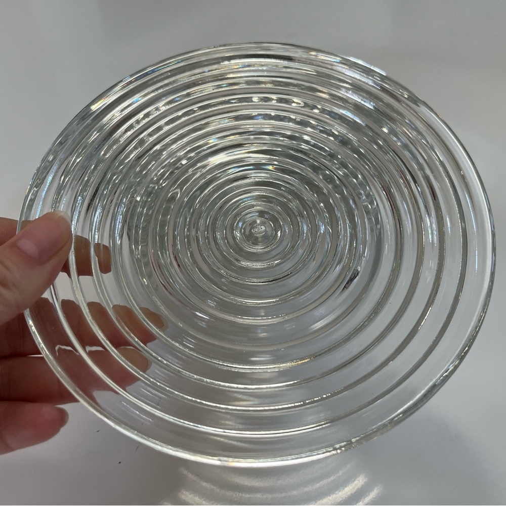 6 Vtg MANHATTAN Anchor Hocking Depression Glass Bread & Butter / Dessert Plates